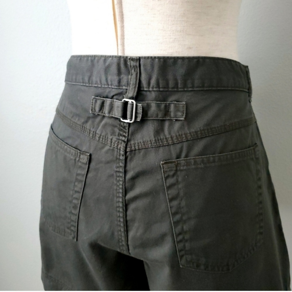 Palmetto's Vintage Army Green High Waisted Boho Festival Shorts, Size 9 - Picture 7 of 16
